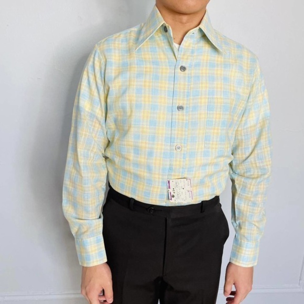 Vintage 70s Brigade‎ Plaid Button Down